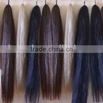 White Brown Black Color Horse Hair for Brush Tail Extensions photo-3