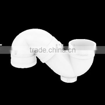 Factory price Manufacturer good quality PVC Fitting UPVC Rubber Joint plastic fitting for drainage GB S-TRAP with port