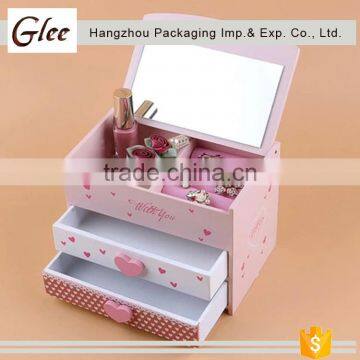 Trendy polish popular custom made solid wood high-end jewelry box
