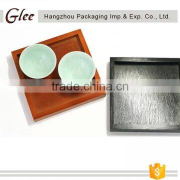 Engraved custom natural wooden tray