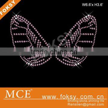 Custom Angel Wings rhinestone transfer motif