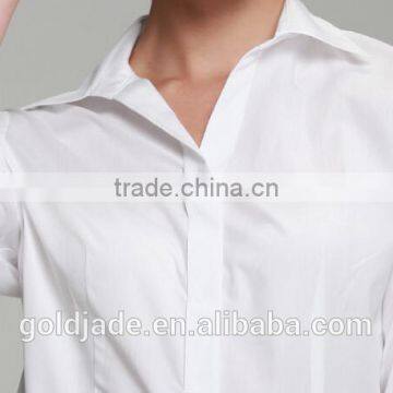 100% Cotton Classic White Slim Fit Ladies Office Uniform Shirts Long Sleeve Women t Shirt Dresses Shirts photo-6