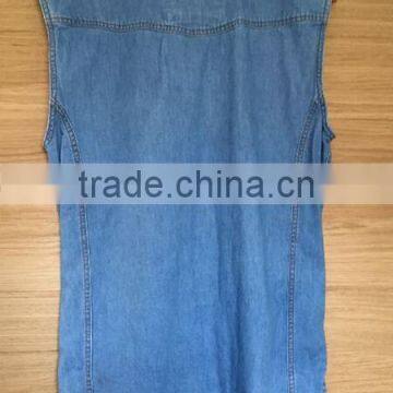 Fashion Sleeveless Denim Shirts for Man photo-2