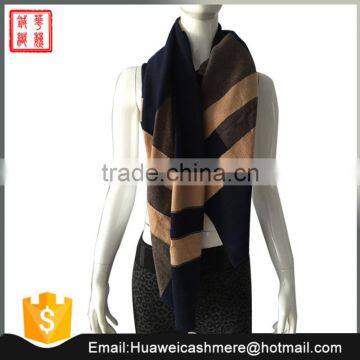 2017 color block cashmere knit scarf