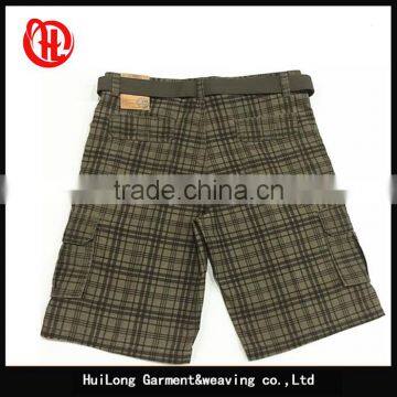 Men Cool Polyester Fashion Summer Board Cargo Shorts With Belt photo-5
