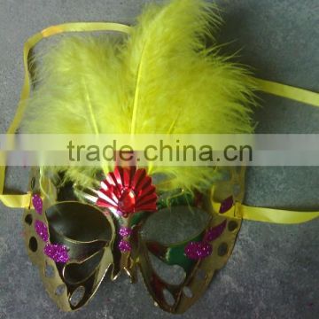 feathered venetian party mask for sale