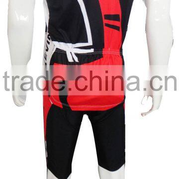 Sublimation Cycling Kits for Training Red Cycling Bicyle Jersey photo-3