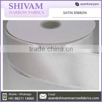 Prominent Manufacturer of Colorful Customized Single Faced Satin Ribbon