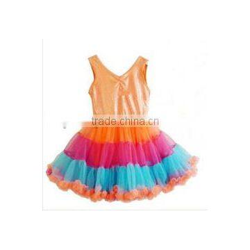 2014 Newest Kids Colorful Sleeveless Elegant Princess Ballet Tutu up