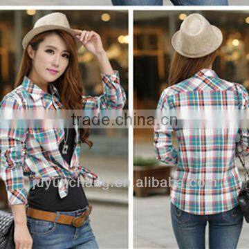 High Quality Fancy Check Slim Fit Shirts for Beautiful Ladies photo-5