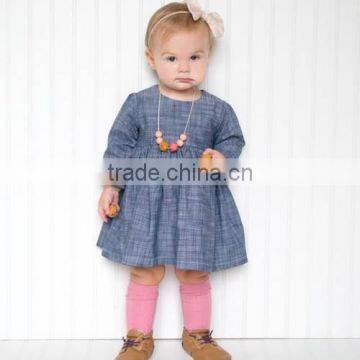 Baby Dress Pictures Classic Childrens Dresses Cap Sleeve Girls Cotton Frock Designs photo-2