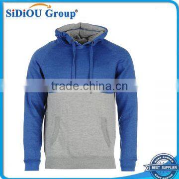 Custom Designs Two Color Plain Cotton Hoodie For Men