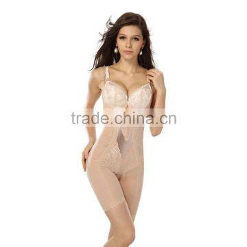 seamless lace flower women fir slim body shaper