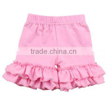 2017 hot selling summer kids shorts cotton ruffled wholesale cheap fashion Ruffle Shorts Icing shorts baby clothes