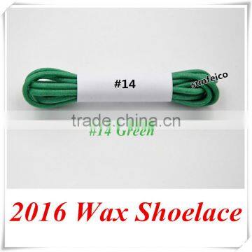 Green Dress Shoelaces~2.5mm Round Waxed Shoelaces~~Green Cotton Wax Rope Shoelaces~Custom Wax Boot Shoelace~23 existing colors