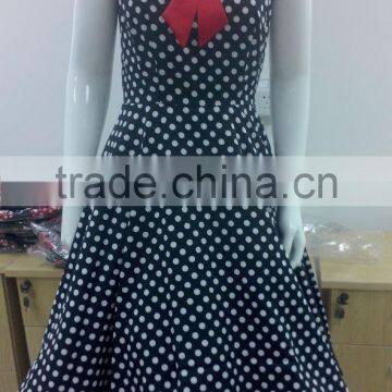 Pinup Swing Evening Party Rockabilly 50S Vintage Dress 1950s Retro Rockabilly Cheap Vintage Dress 50s Polka Dot Skirt photo-2