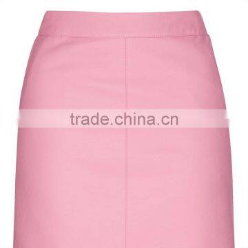 2017 OEM Spring Fashionable PU Cute Short Wrap Skirt With Side Pockets photo-5