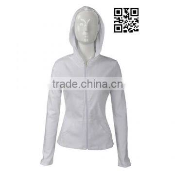 Wrinkle Free CVC Fabric Bulk Plain Wholesale Slim Fit Custom Hoodies photo-3
