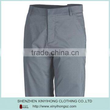 Without Button Plaid Tech Style Comfortable Mens Golf Pants photo-2