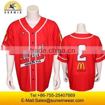 Custom Sublimation China Wholesale Cheap Baseball Jerseys