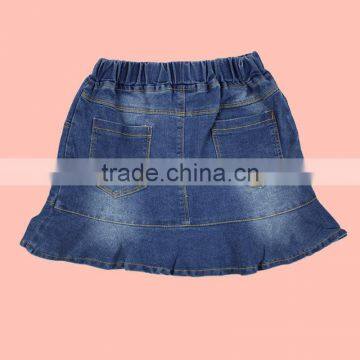 Wholesale Summer Cotton Denim Children Girls Dress photo-2