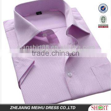 2016 Men's fancy pink uniform work shirt