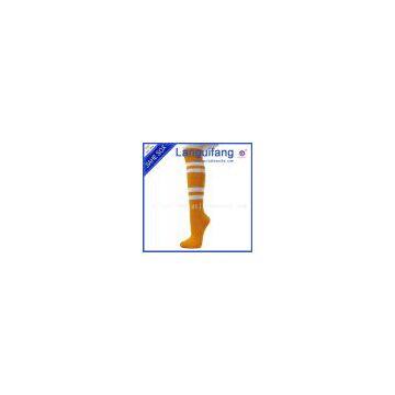 2014 New Design Football Cotton Socks Custmed Soccer Stockings in Guagnzhou Factory photo-2