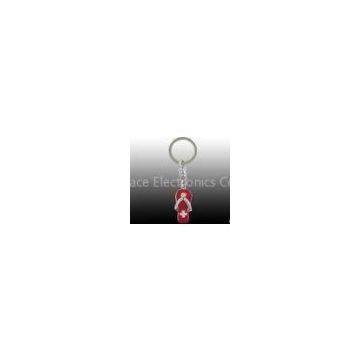 Cool custom slipper shaped metal gift keychains/keyring items for girls or woman