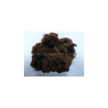 Brown Solid RPET Polyester Staple Fiber for Non-Woven Fabric 1.5 D, 32mm, 38mm, 51mm