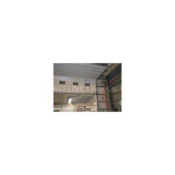 Half enclosed track design PU panel sectional overhead doors with air tight performance