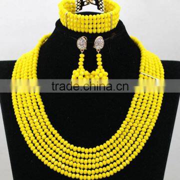 Multiple Ring African Wedding Necklace Coral Beads Nigerian Earrings Jewelry Sets