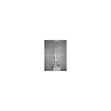 crystal glass souvenir/ crystal gift /good crystal award /crystal trophy