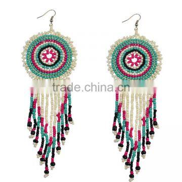 XP-TE-2123 Woman Lady Boho Tassel Earring
