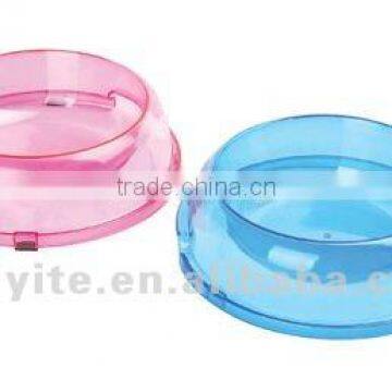 colorful plastic pet feeder bowl