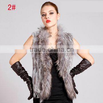 SJ005-01 Factory Direct Selling Genuine Black Raw Fur Skin For Vest And Coat photo-4