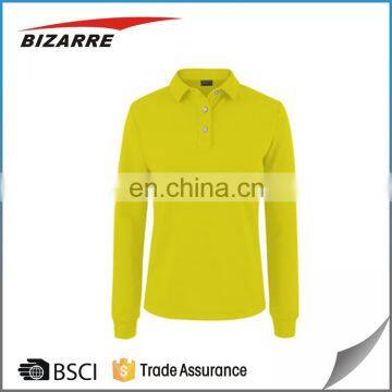 Custom Logos Long Sleeve Cool Dry Polo Shirts With Great Price photo-5