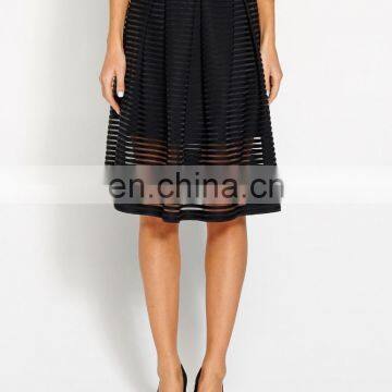 Latest Sheer Stripe Ful Skirt