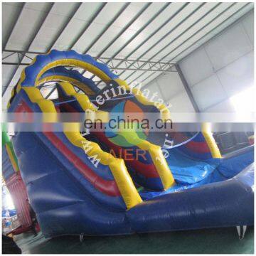 2017 Aier guangzhou attractive commercial medium Blue waterslide/best quality inflatable water slide for kids