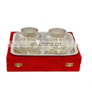 Mango Shape Silver Plated Bowls set