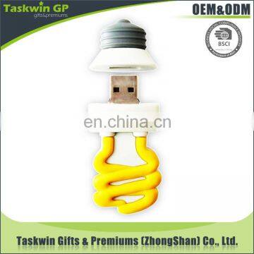 Made in China cheap custom usb flash drive , Tube light shape PVC USB disk