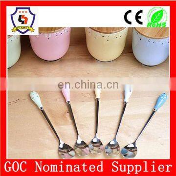 HH-SPOON -116 CHEAP baby spoon with any color handle (HH-spoon-116)