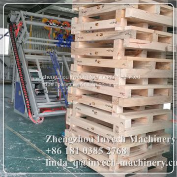 Block pallet nailing machine