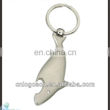 Animal shaped novelty bottle opener keychain