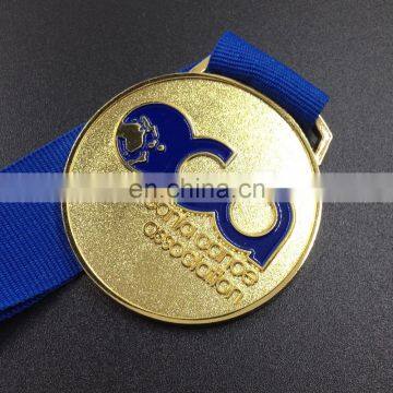 High quality custom wholesale cheap zinc die cast medals with ribbon