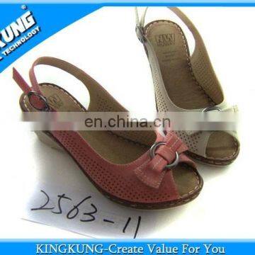 Grey Pierced Lady Vamp Shoes Upper