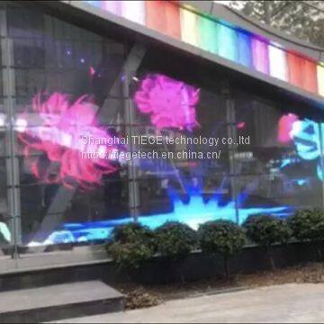 adhesive led display screen/transparent/ glass window/lightning