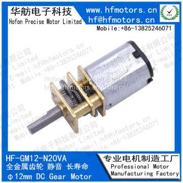 High Precision Gear 5V 6V 12V Small High Torque DC Motor / Gear Reduction Motor GM12-N20VA