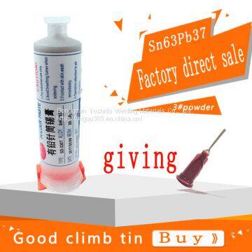 Syringe With Lead Solder Paste Solder Paste