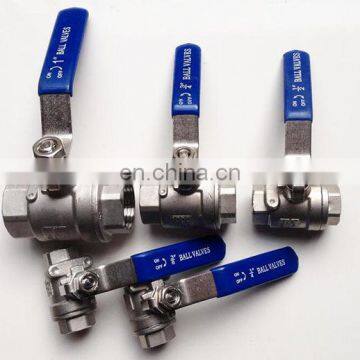 2pc Ball Valve SS304 SS316 Small Water Switch Stainless Steel Ball Valve