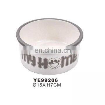 Hangzhou Tianyuan Blank Pet Dog Cat Food Feeding Ceramic Bowl photo-2